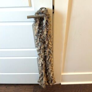 Black and beige scarf